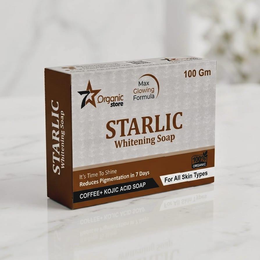 Starlic Whitening Soap (Coffee + Kojic Acid)